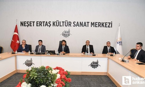 Kırşehir'de yapılan projeler Koordinasyon Kurulu toplantısında masaya yatırıldı