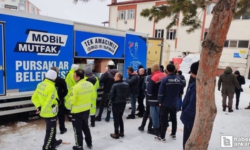 Pursaklar Belediyesi Mobil Mutfak her hafta farklı bir noktada