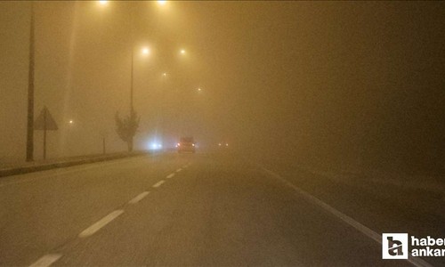 Ankara'da etkili olan sis nedeniyle trafik kazaları arttı