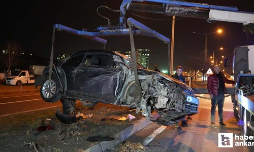 Kırıkkale'de tır ile çarpışıp takla atan otomobilde 2 kişi yaralandı