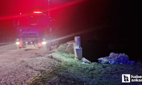 Çorum'da bir vatandaş köprüden aşağı düştü