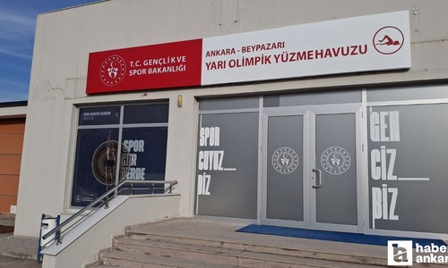 Beypazarı’ndaki yarı olimpik yüzme havuzunun bakım çalışmaları tamamlandı