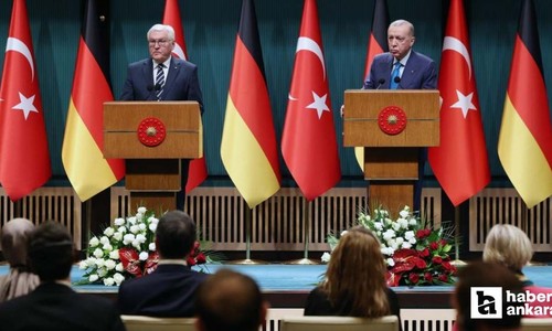 Cumhurbaşkanı Erdoğan ve Almanya Cumhurbaşkanından ortak basın toplantısı