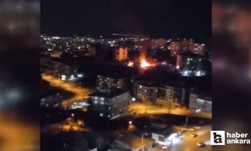 Ankara'da gecekondu yangını paniğe neden oldu