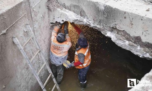 ASKİ, Yenimahalle'deki su taşkını için harekete geçti