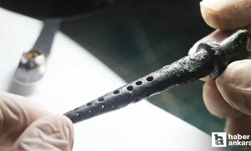 Kazıdan antik döneme ait pipet ortaya çıktı
