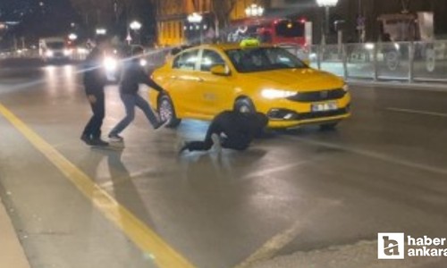 Ulus'ta taksi şoförlerine saldırı: Şüpheliler gözaltına alındı