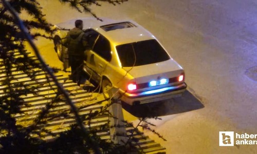 Ankara'da drift atan sürücü insanları tehdit edip kaçtı