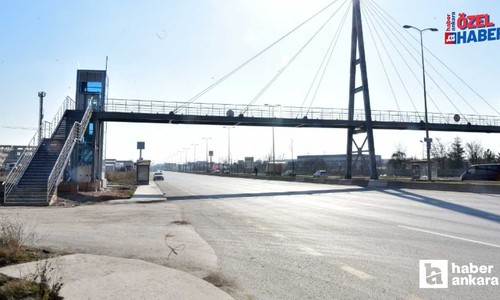Ankara Büyükşehir Belediyesi'nden 9 yeni yaya üstgeçidi!