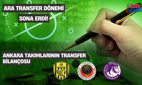 Kış transfer dönemi sona erdi! İşte Ankara takımlarının transfer bilançosu