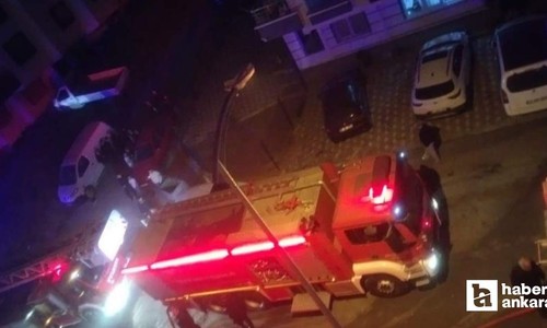 Ankara Mamak'ta apartmanda çıkan yangın korkuttu