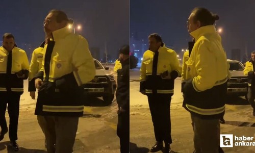 Etimesgut Belediye Başkanı Erdal Beşikçioğlu kar temizleme çalışmalarına katıldı