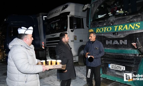 Kahramankazan Belediye Başkanı Çırpanoğlu'ndan tır şoförlerine ziyaret