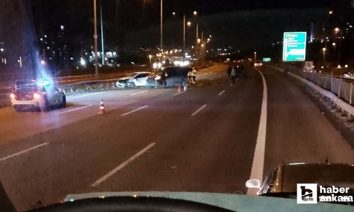Ankara çevreyolunda 5 aracın karıştığı zincirleme trafik kazası