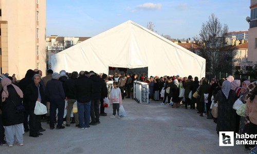Etimesgut Belediyesi'nin iftar çadırlarına ilk günden yoğun ilgi