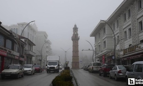 Yozgat'ta göz gözü görmüyor: Sis etkili oldu