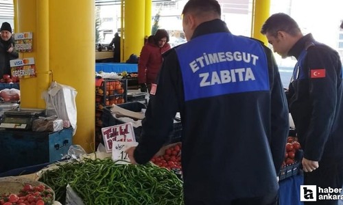 Etimesgut Belediyesi Zabıta ekiplerinden halk sağlığı denetimi