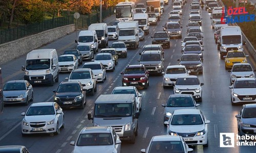 Ankara'da kayıtlı araç sayısı 2 milyon 800 bini aştı