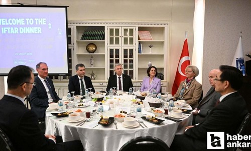 ABB Başkanı Mansur Yavaş iftar davetinde büyükelçileri ağırladı