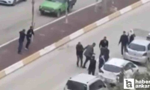 Ankara'da adliye önünde iki aile birbirine girdi