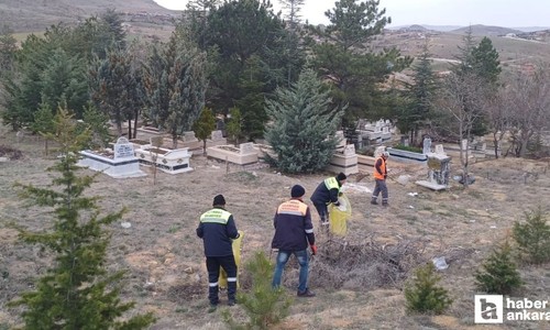 Altındağ Belediyesi Ramazan Bayramı öncesi mezarlıkları temizledi