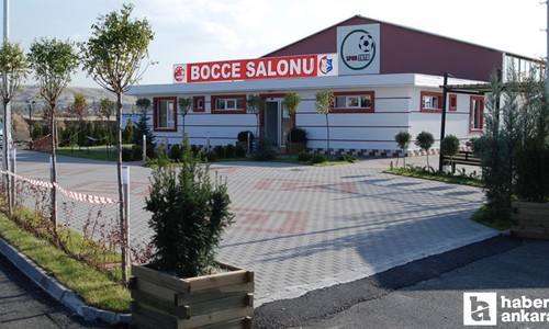 Kahramankazan Belediyesi Bocce salonu alanında Türkiye'de bir ilk olma özelliği taşıyor