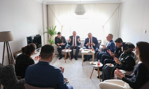 Sincan Belediye Başkanı Ercan'dan şehit ailelerine Ramazan bayramı ziyareti