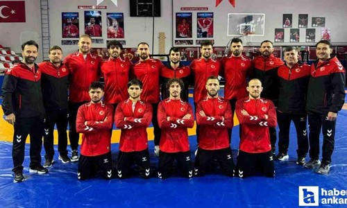 Elmadağ'da kamp tamamlandı: Milli güreşçiler Slovakya'ya gitti