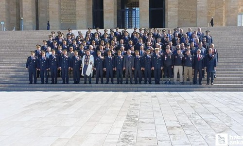 Emniyet Teşkilatı'ndan Anıtkabir’e ziyaret