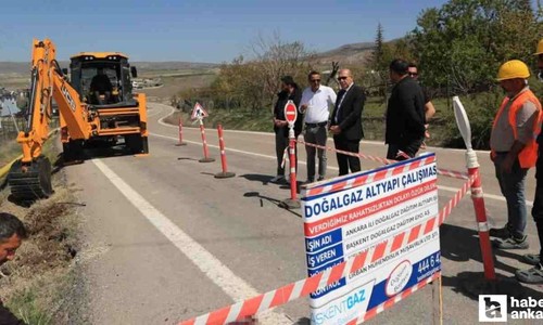 Ayaş'a doğalgaz geliyor: Alt yapı çalışmaları başladı