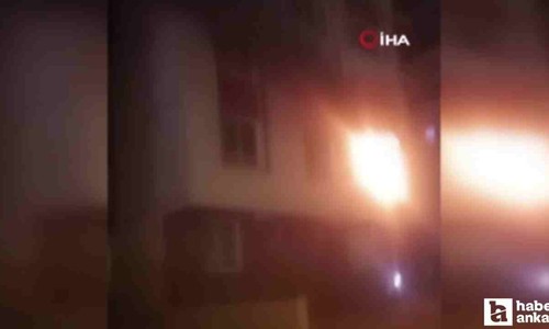 Keçiören'de apartman dairesinde korkutan yangın