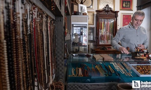 Ankara Kalesi'nde geleneksel tespih sanatı yaşatılıyor