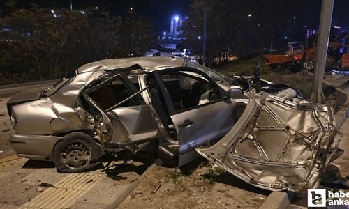 Mamak'ta trafik kazasında 2'si ağır 6 kişi yaralandı