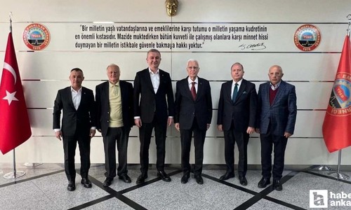 Yaşar Neslihanoğlu'ndan Türkiye Emekliler Derneğine ziyaret