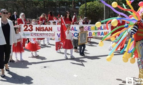 Kahramankazan'da bayram heyecanı: 23 Nisan kutlandı