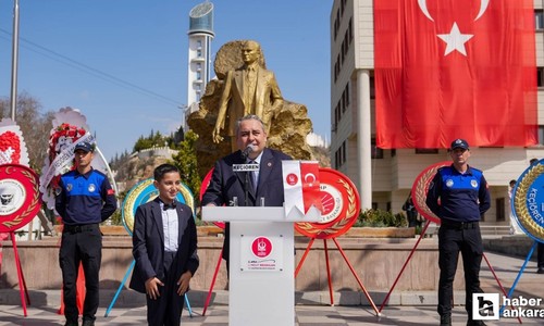 Keçiören Belediyesi 23 Nisan mesajını Kalaba Meydanında verdi