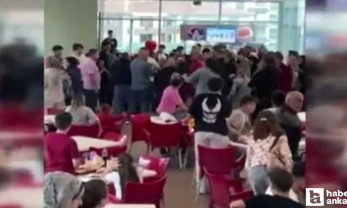 Keçiören'de bir AVM'de çıkan kavga ile bir anda ortalık karıştı