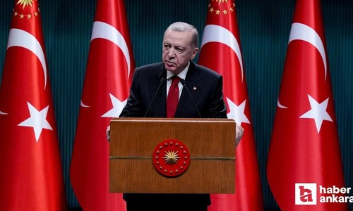 Cumhurbaşkanı Erdoğan bugün yapılan kabine toplantısında alınan kararları açıkladı