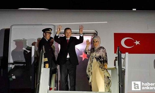 İtalya'dan dönen Cumhurbaşkanı Erdoğan, Esenboğa Havalimanı'na indi