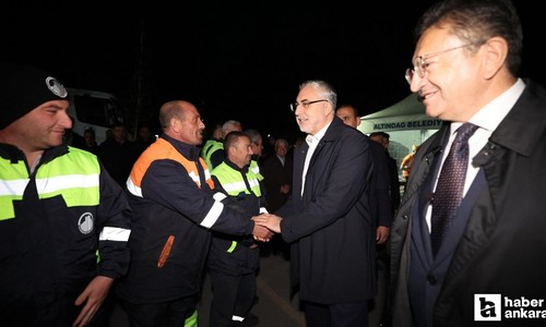 Altındağ Belediyesi işçileri 1 Mayıs'ta Bakan Işıkhan ile bir araya geldi