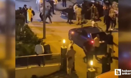 Mamak'ta asker eğlencesinde iki grup arasında kavga çıktı