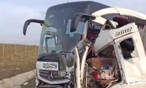 Ankara'da son dakika yolcu otobüsü kazası: 1 ölü, 5 yaralı
