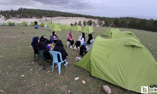 Beypazarı'nda üniversite öğrencileri için çadır kamp düzenlendi
