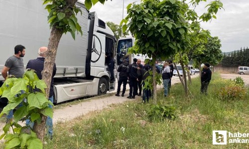 Ankara'dan yola çıkan Tır sürücüsü aracında asılı halde ölü bulundu