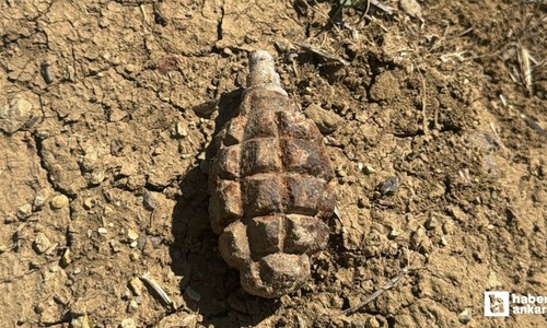 Polatlı'da 1921'den kalma patlamamış el bombası bulundu
