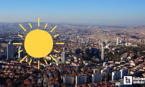 Ankara'da hava sıcaklığı 34 dereceye yükselecek! Ankara'ya yaz sıcakları geldi
