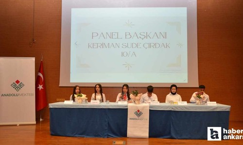 Kahramankazan'da öğrencilerden özel panel
