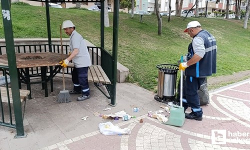 Pursaklar Belediyesinden her an kullanıma hazır park ve bahçe mesaisi