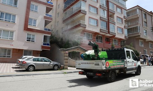 Keçiören Belediyesi ilçe genelinde ilaçlama mücadelesi başlattı
