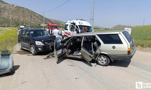Yozgat'ta cip ve otomobil çarpıştı: 6 yaralı
